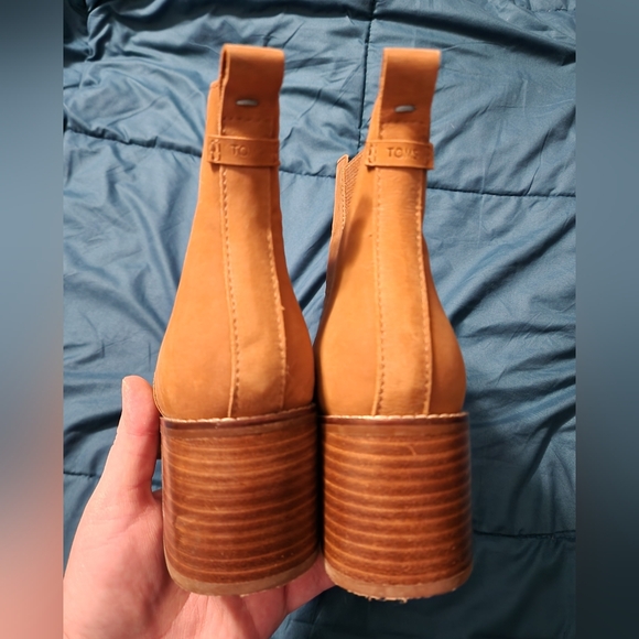 TOMS sz 10 Women's Esme Tan Slouch Boots - Picture 8 of 10
